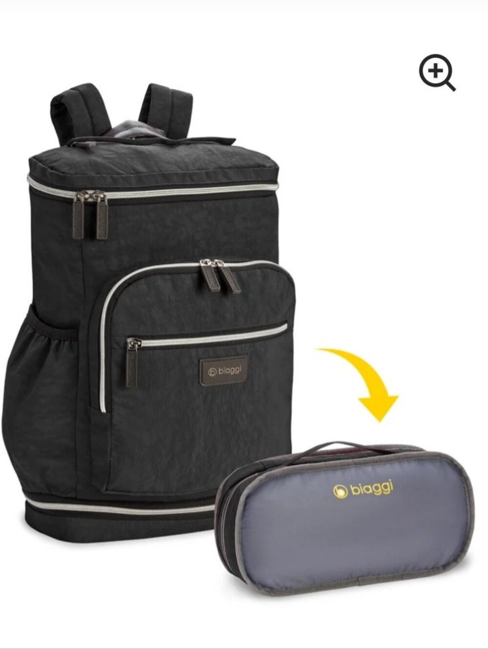 Biaggi Zipsak Backpack on the Go Black - Picture 10 of 11